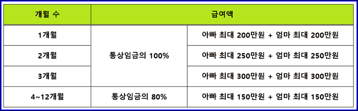 3+3육아휴직급여