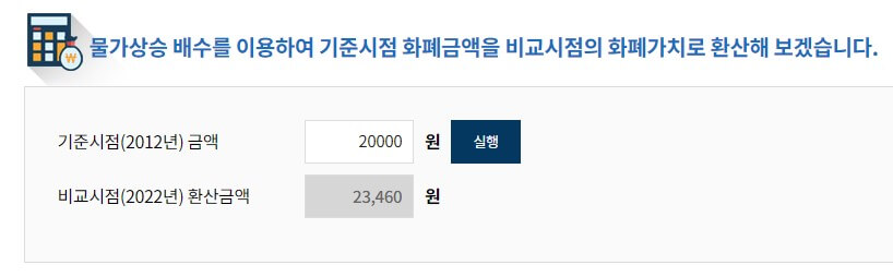 화폐가치 하락